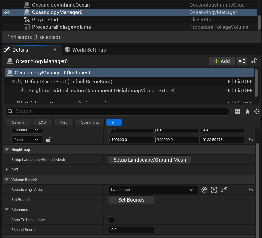 Oceanology Manager Setup