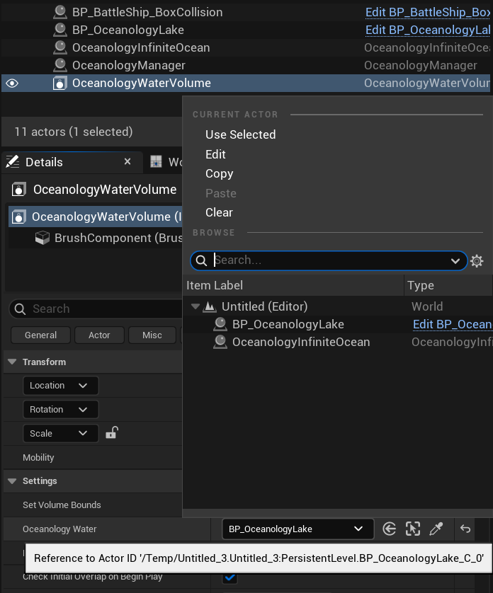 Link to the correct water body