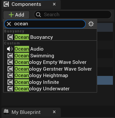 Add OceanBuoyancy component
