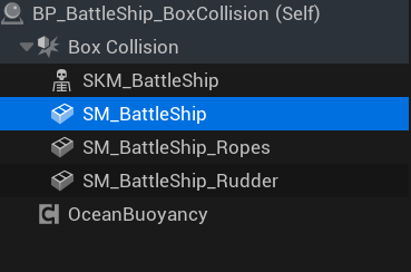 SM_BattleShip in hierarchy