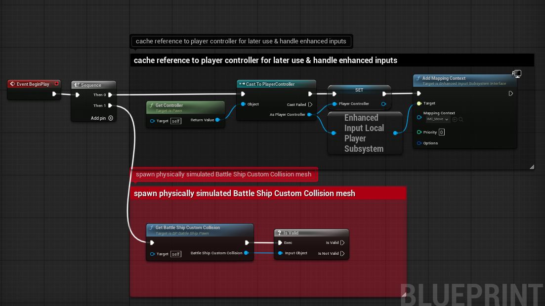 Event BeginPlay logic