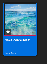 NewOceanPreset Data Asset
