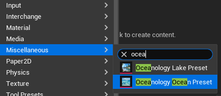 Create Preset from Miscellaneous menu