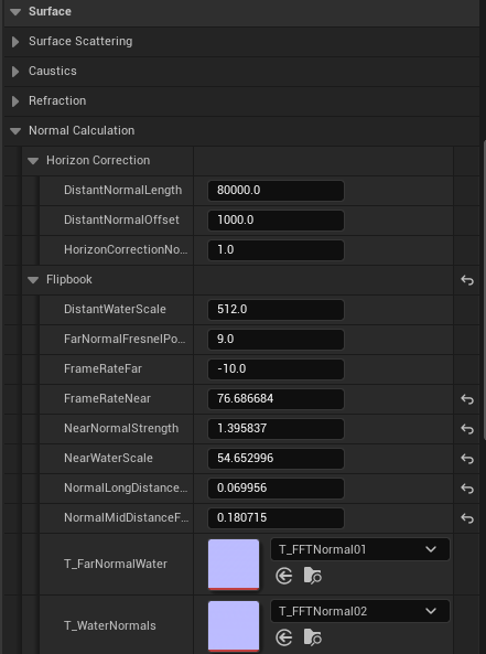 Normal Calculation settings
