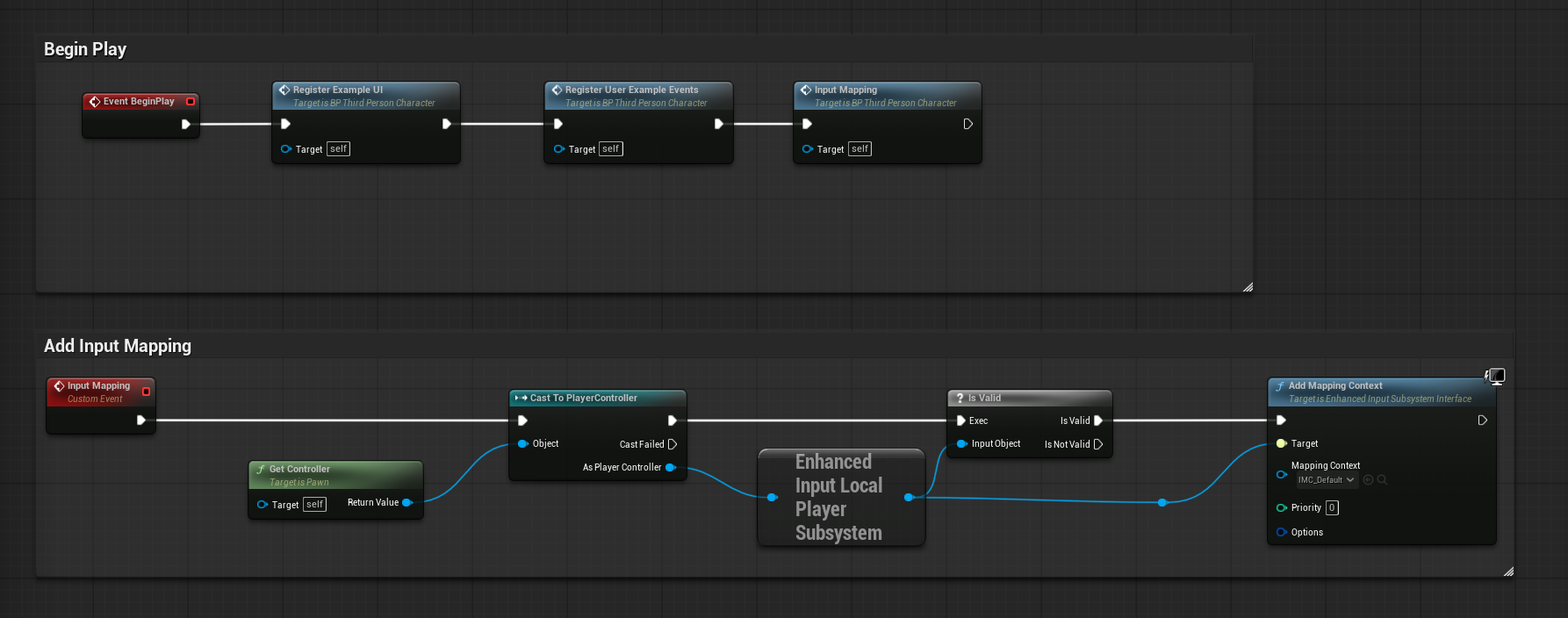 BeginPlay and Input Mapping