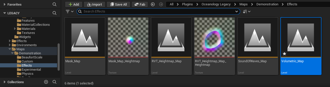 Volumetric demonstration map