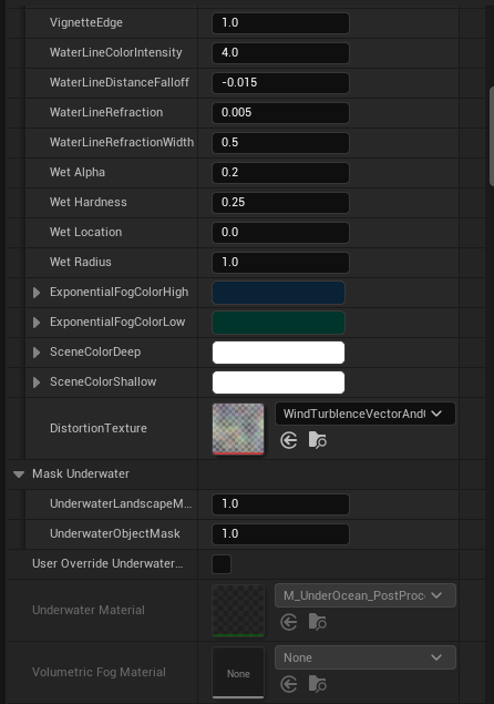 Underwater mode settings part 2