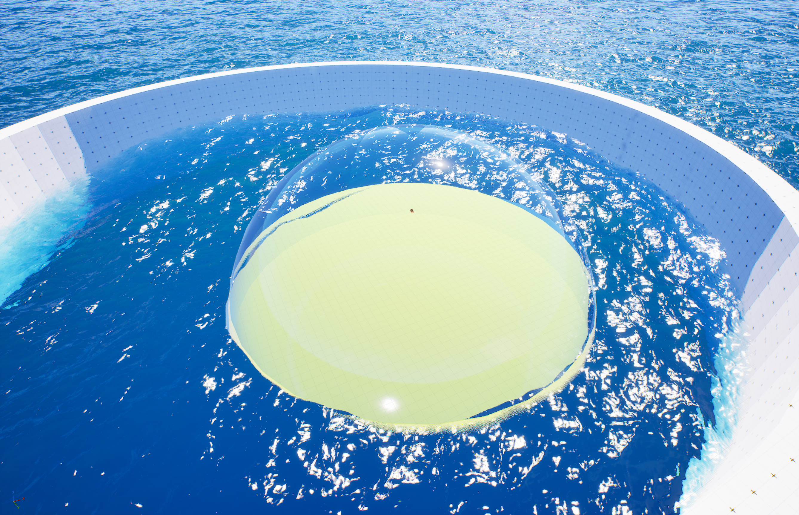 Dome without water connection - incorrect yellow interior