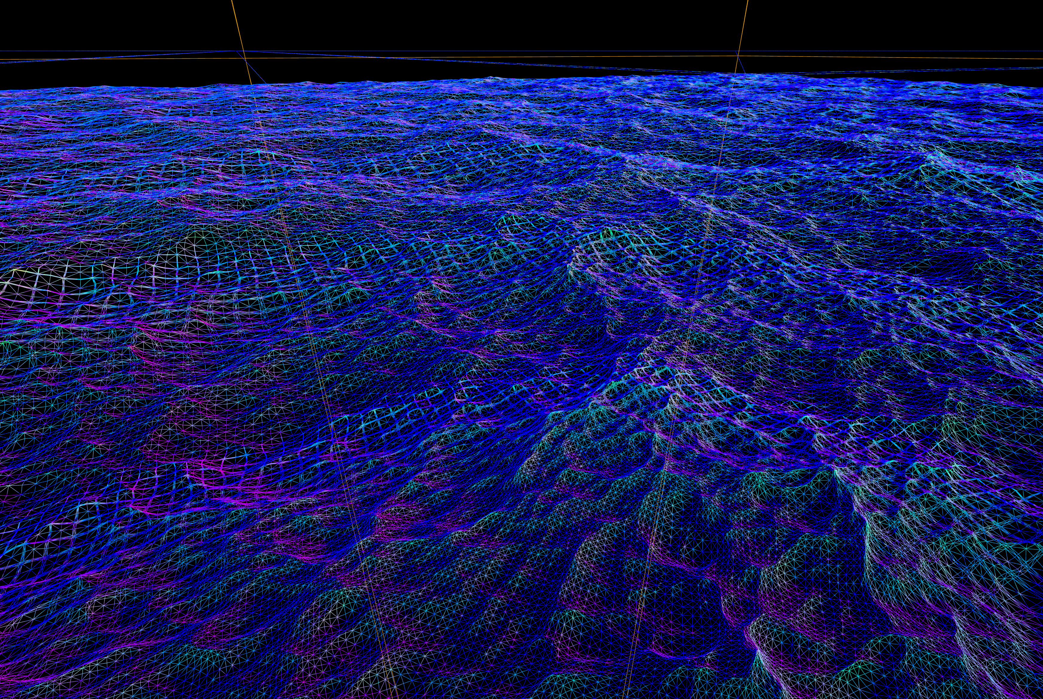 QuadTree wireframe visualization