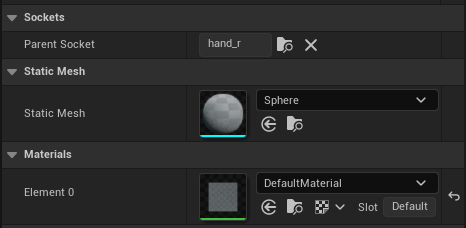 Right hand interactor configuration