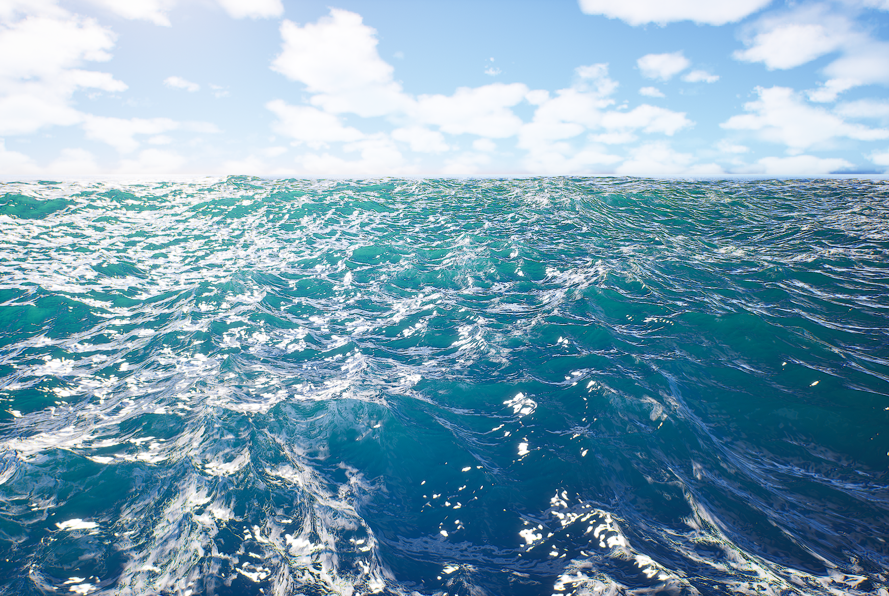 Wave simulation result