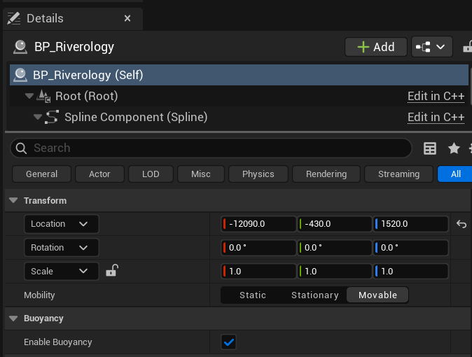 BP_Riverology buoyancy settings