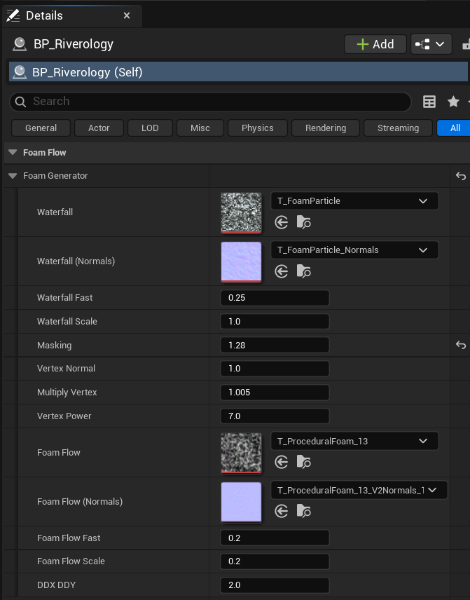 Foam Generator settings