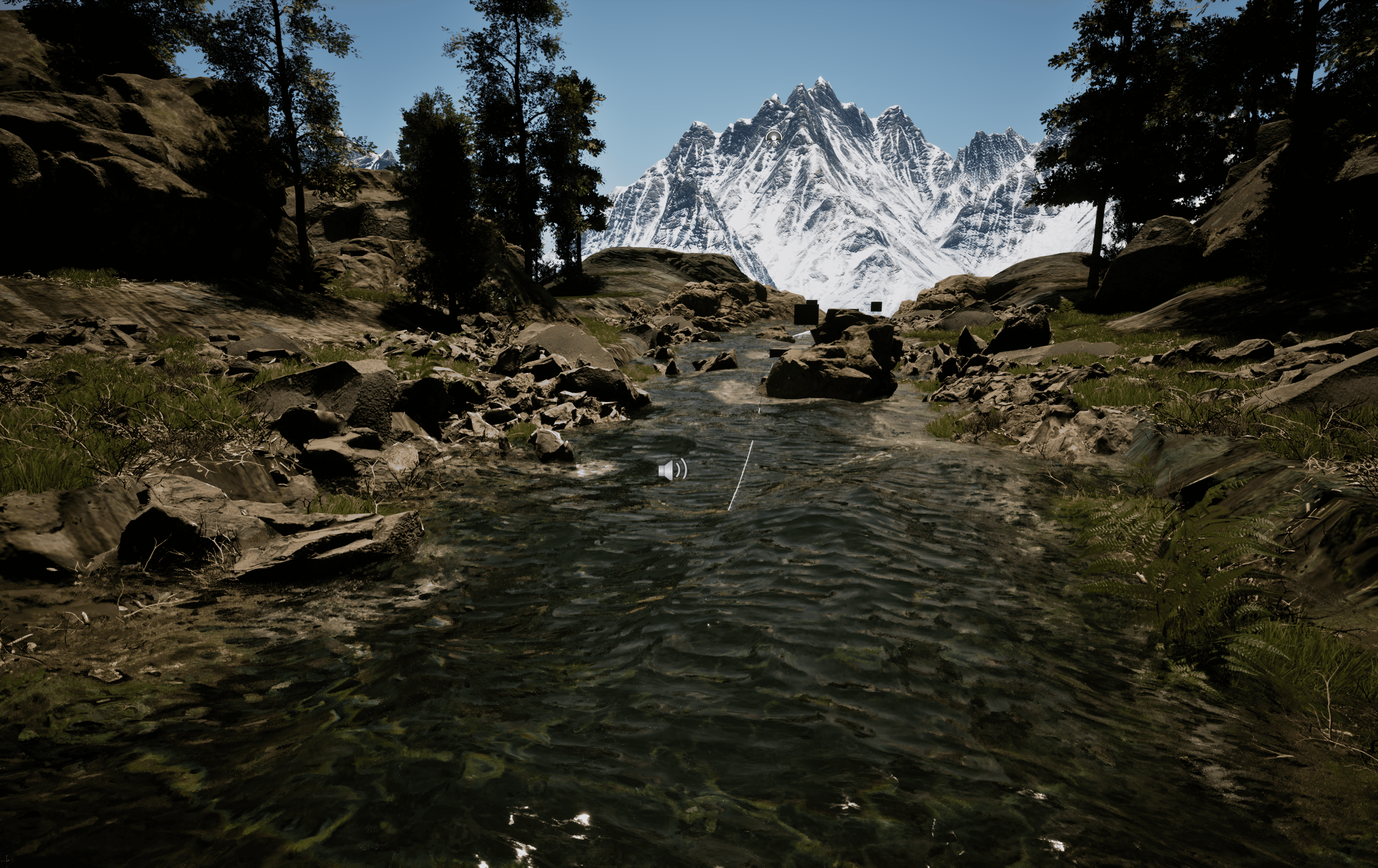 Normal map effect on water surface