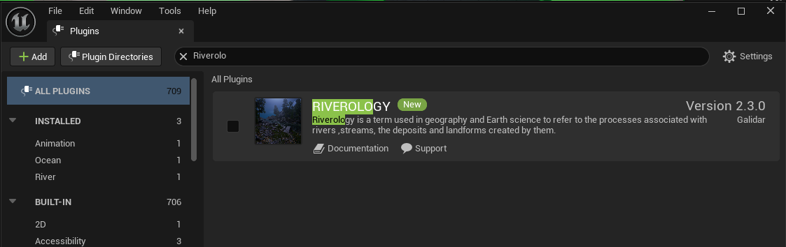 Place the Riverology Spline